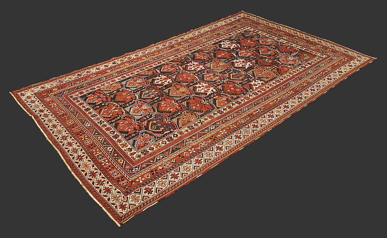 Antique Kalleh Persian Afshari Carpet (420x244 cm)