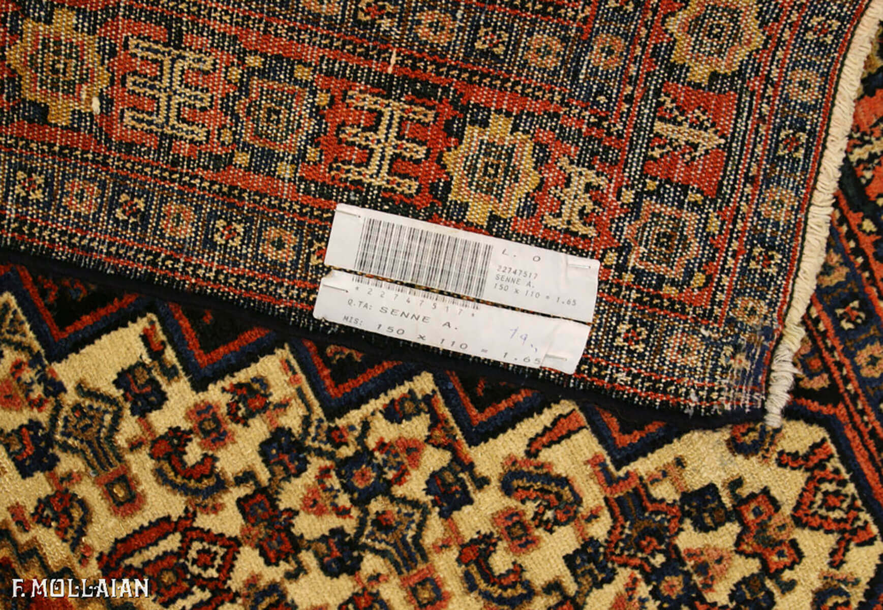 قالی آنتیک فرش سنه کد:۲۲۷۴۷۵۱۷