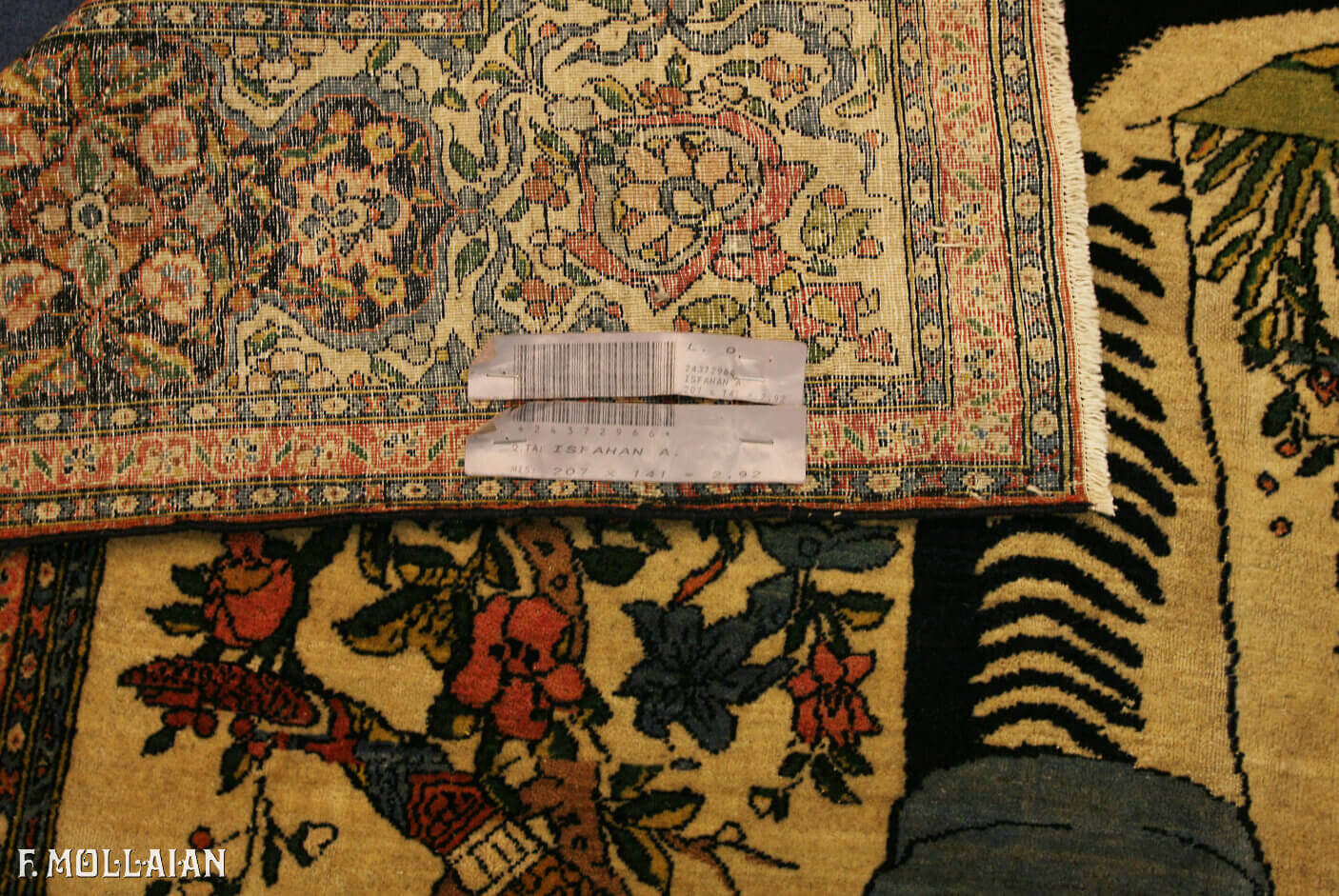 Tappeto Figurativo Persiano Antico Isfahan n°:24372966