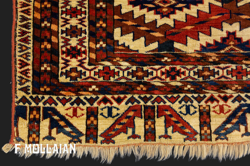 Antique Turkmen Asmalik Yomut Rug n°:25340315