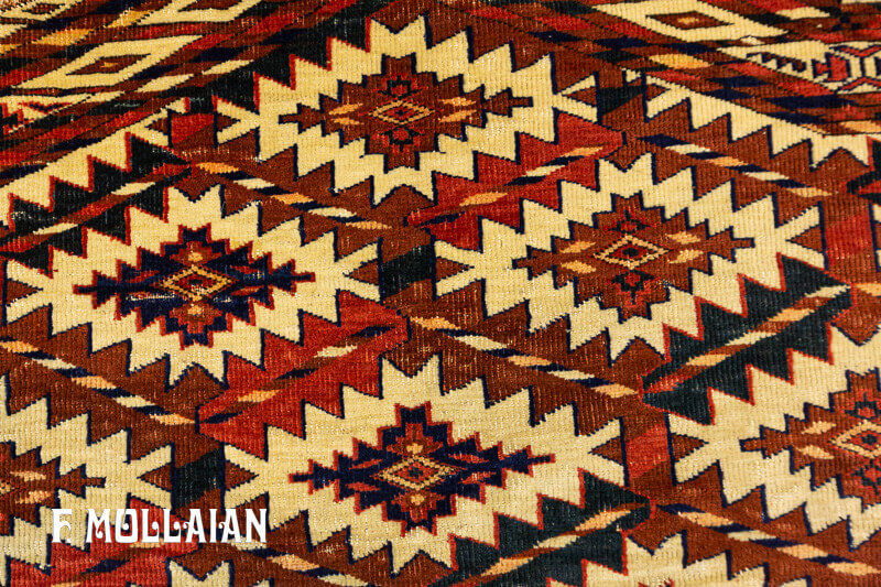 Antique Turkmen Asmalik Yomut Rug n°:25340315