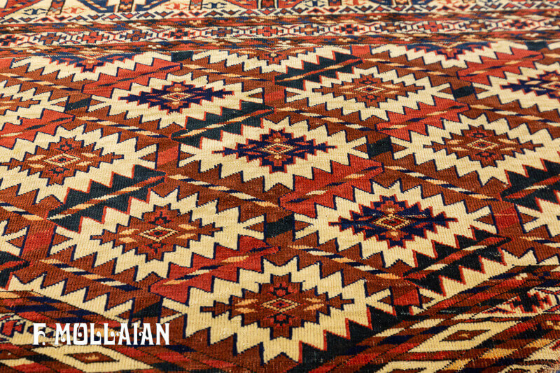 Antique Turkmen Asmalik Yomut Rug n°:25340315