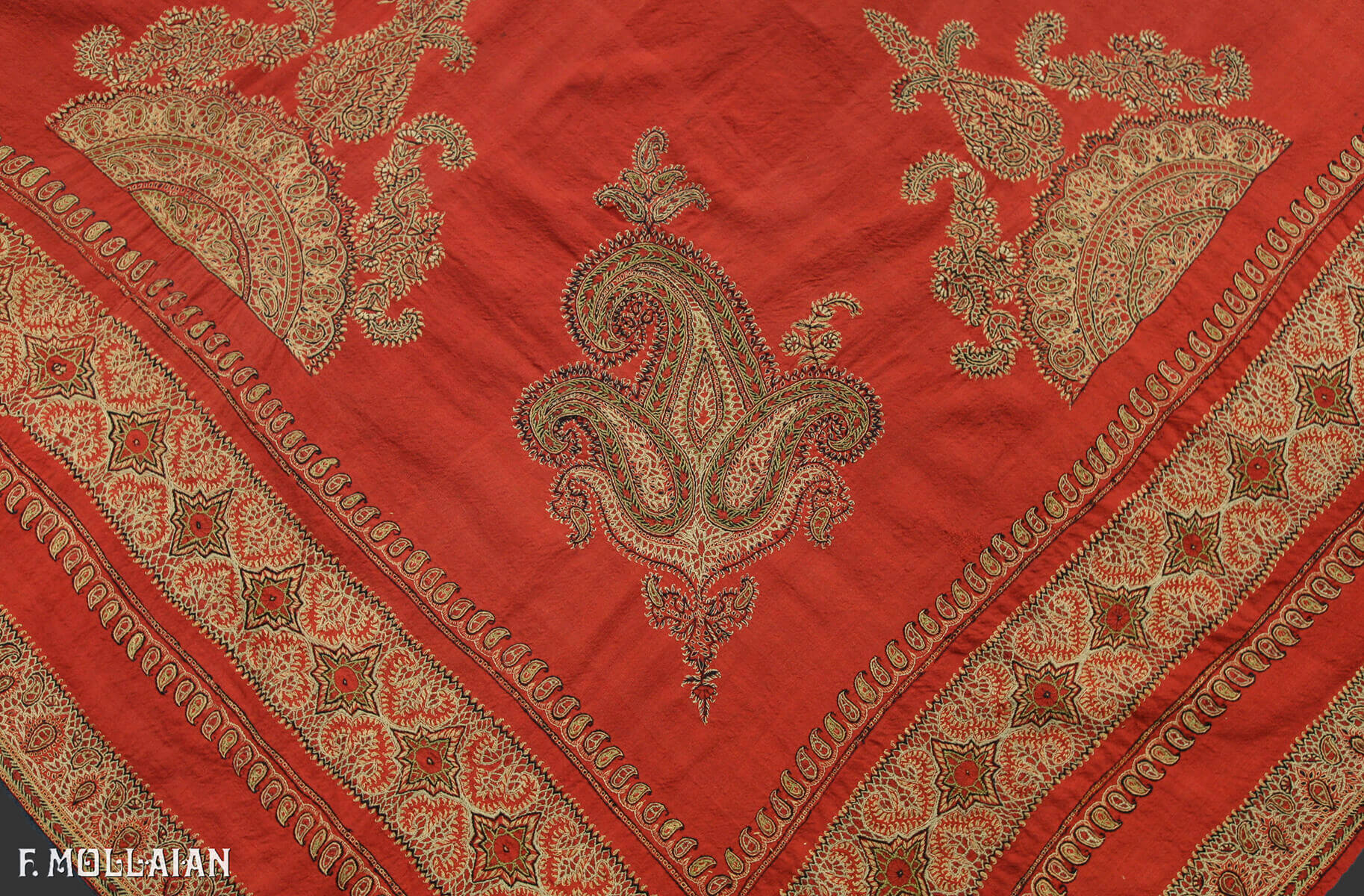 Textile Antique Persan Kerman n°:26805553