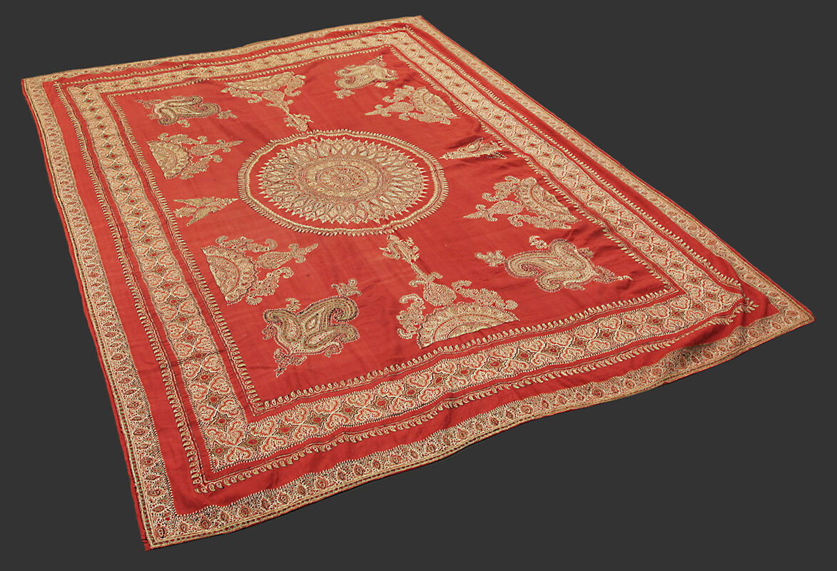 Textile Antique Persan Kerman n°:26805553