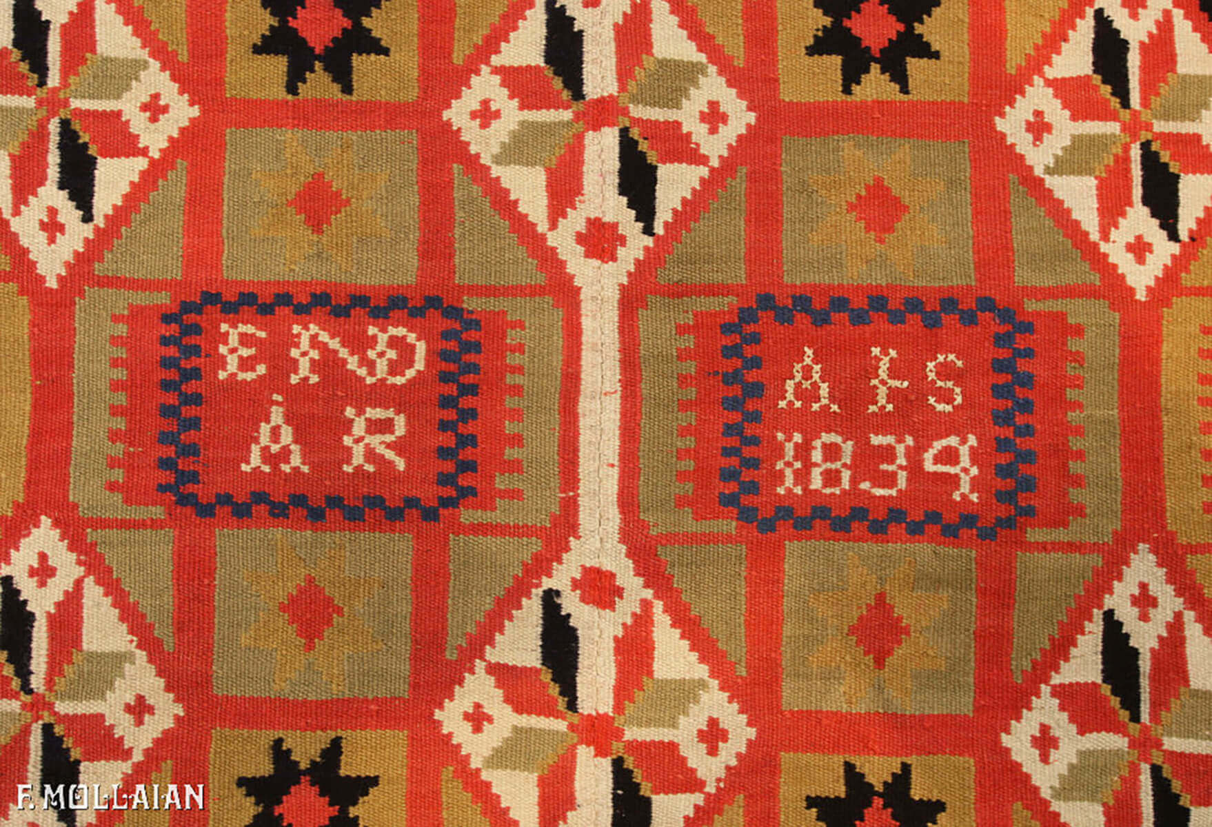 Tapis Kilim Suédois Rollakan n°:28636605