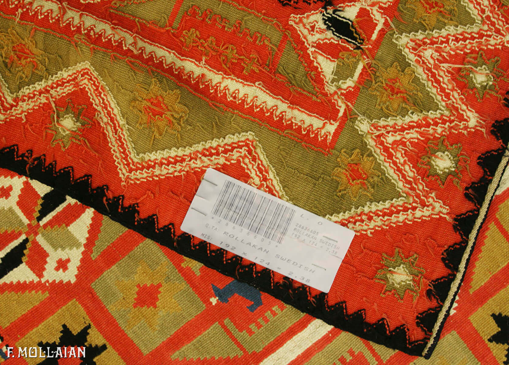 Tapis Kilim Suédois Rollakan n°:28636605