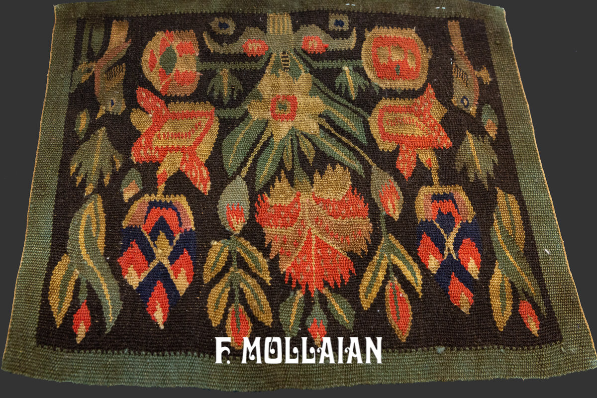 Petit Textile Antique Suédois Rollakan n°:29746820