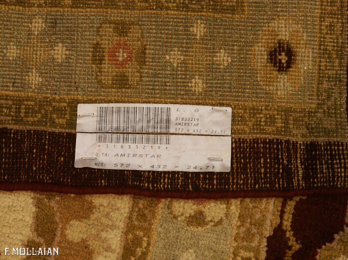A Very Large Antique Indian Amirstar Carpet n°:31833219