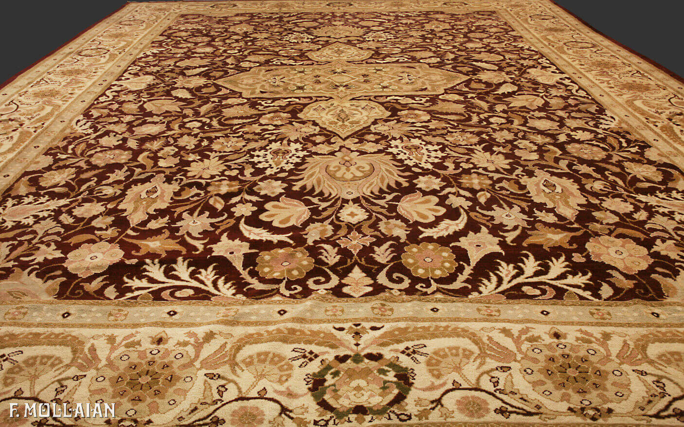 A Very Large Antique Indian Amirstar Carpet n°:31833219