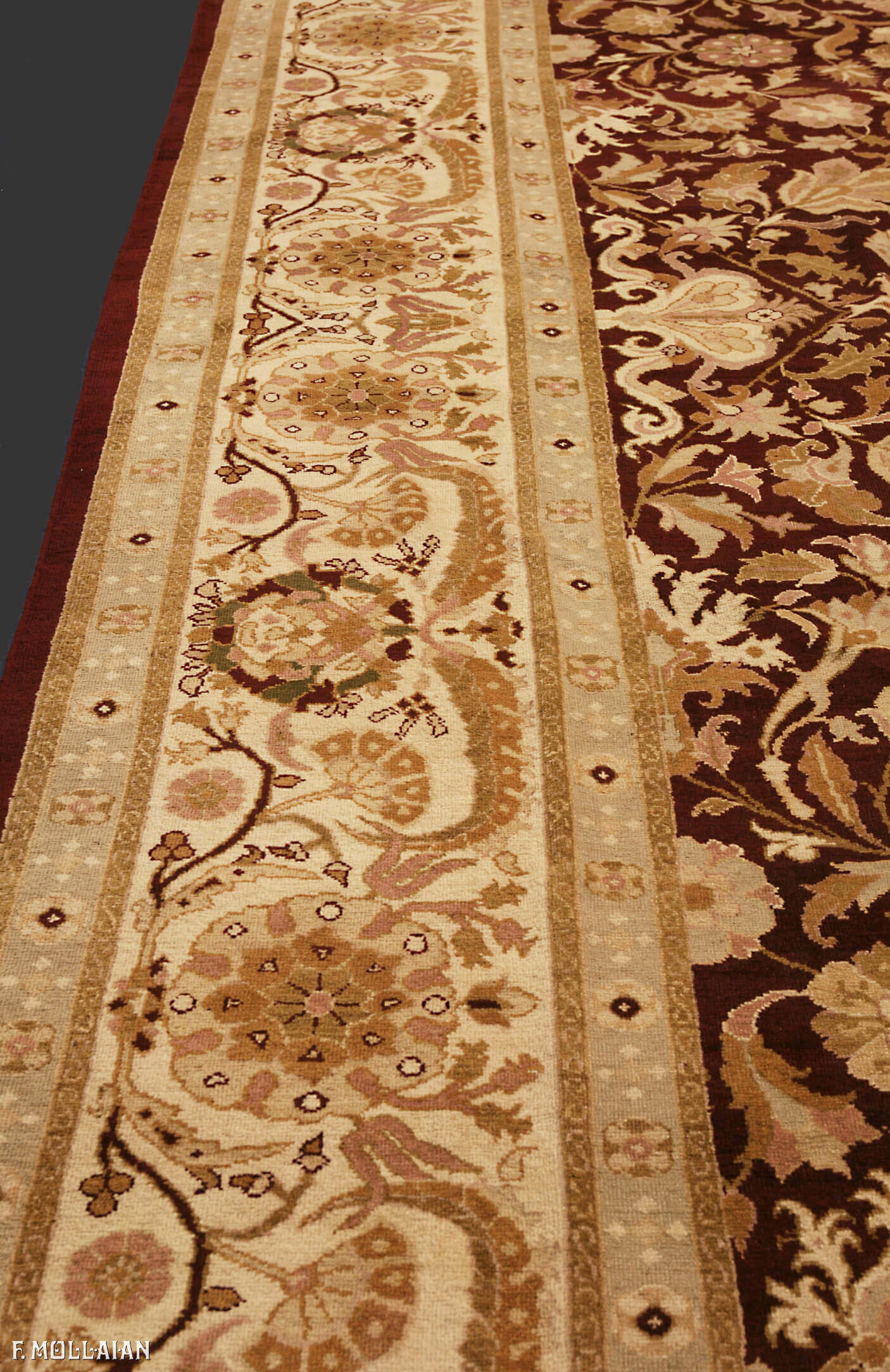 A Very Large Antique Indian Amirstar Carpet n°:31833219
