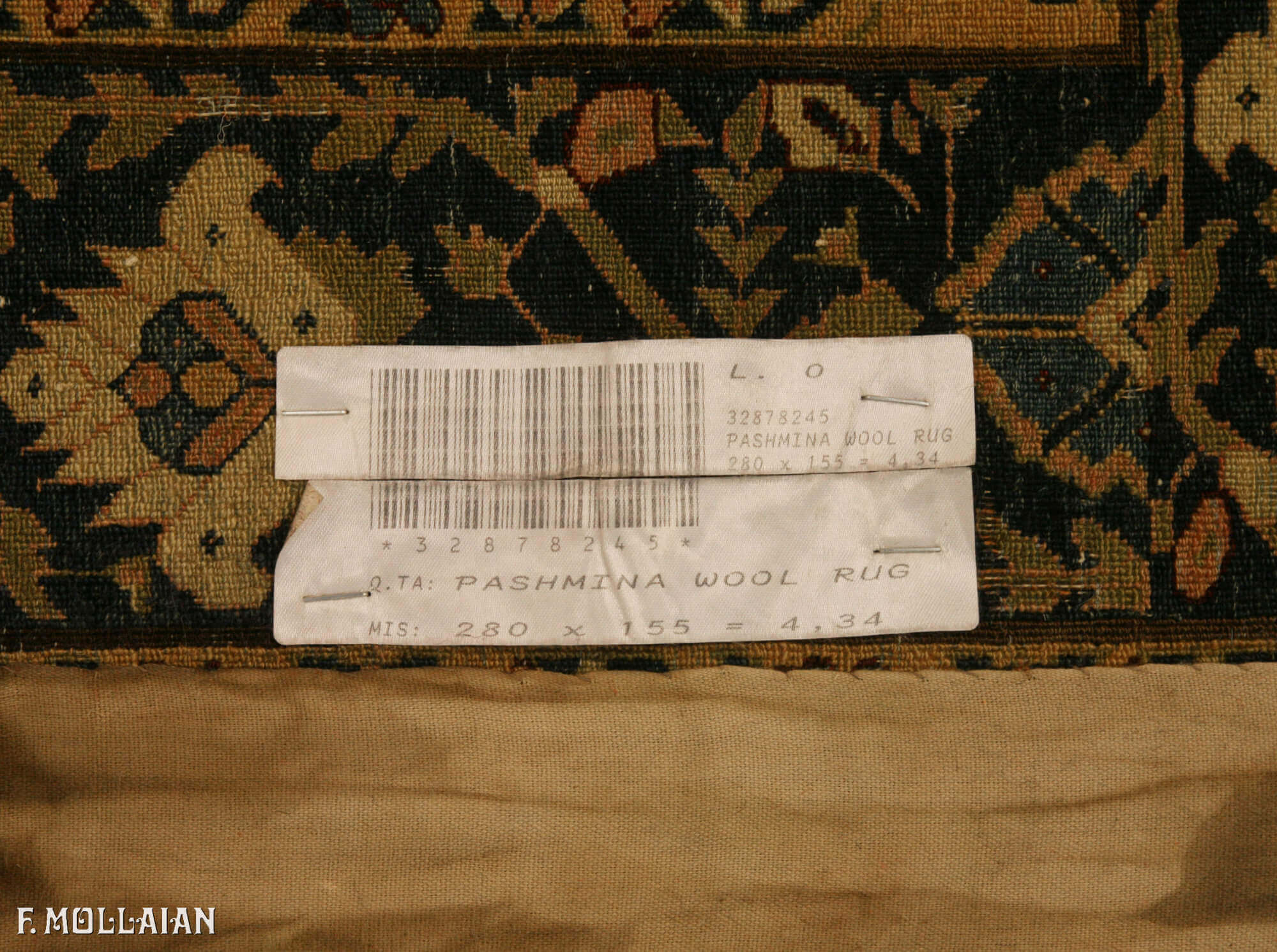 Alfombra India Vieja Pashmina Wool Rug n°:32878245