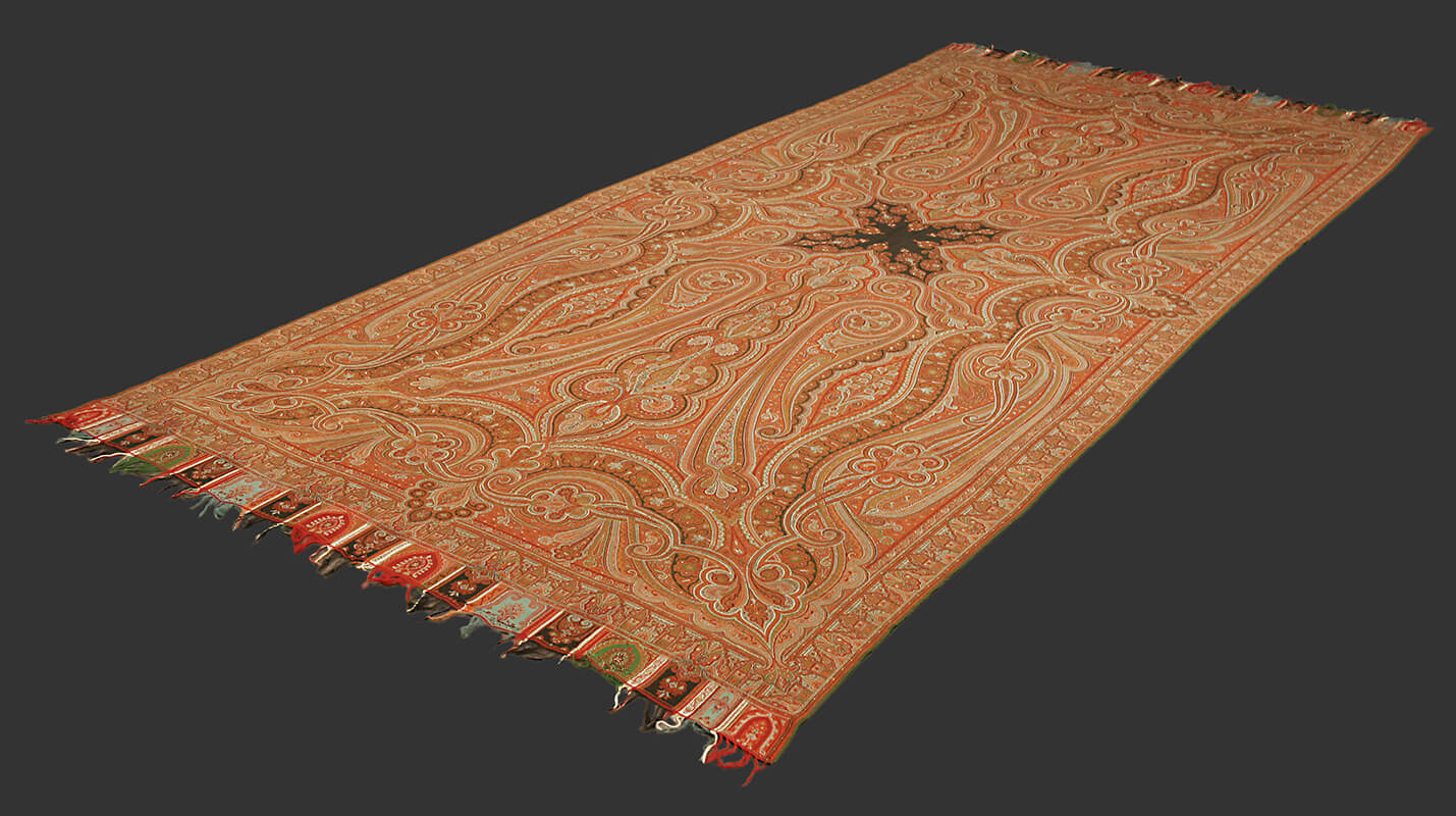 Textil Indio Antiguo Kashmir n°:47472692
