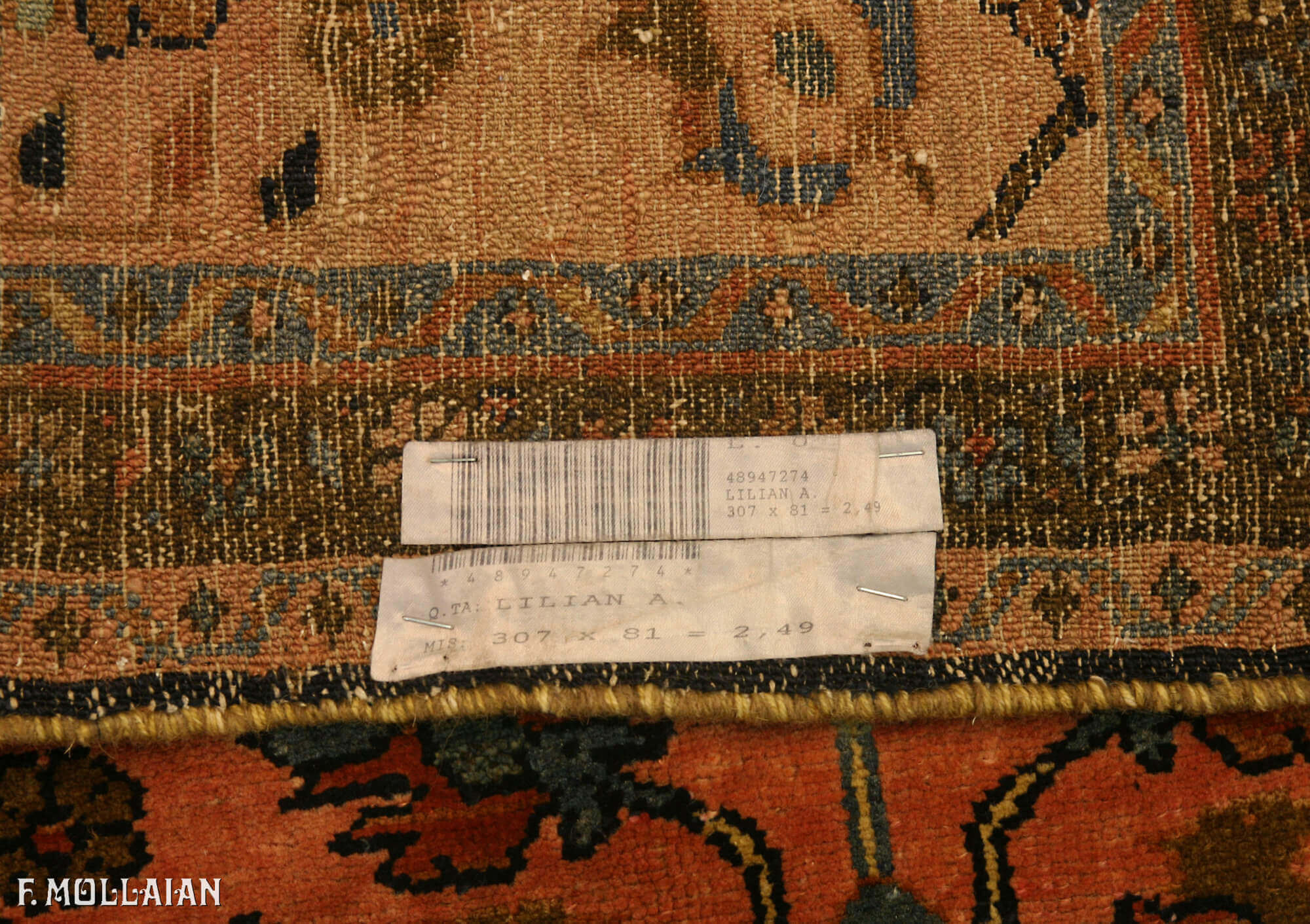 Tapis Couloir Persan Antique Lilian n°:48947274