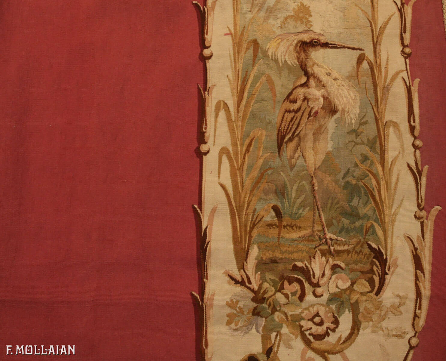 A Pair of Antique Tapestry/Aubusson Curtain n°:54466627