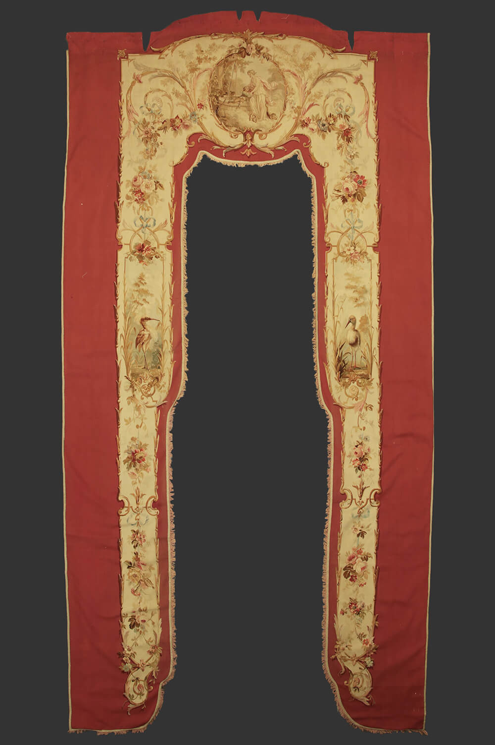 A Pair of Antique Tapestry/Aubusson Curtain n°:54466627