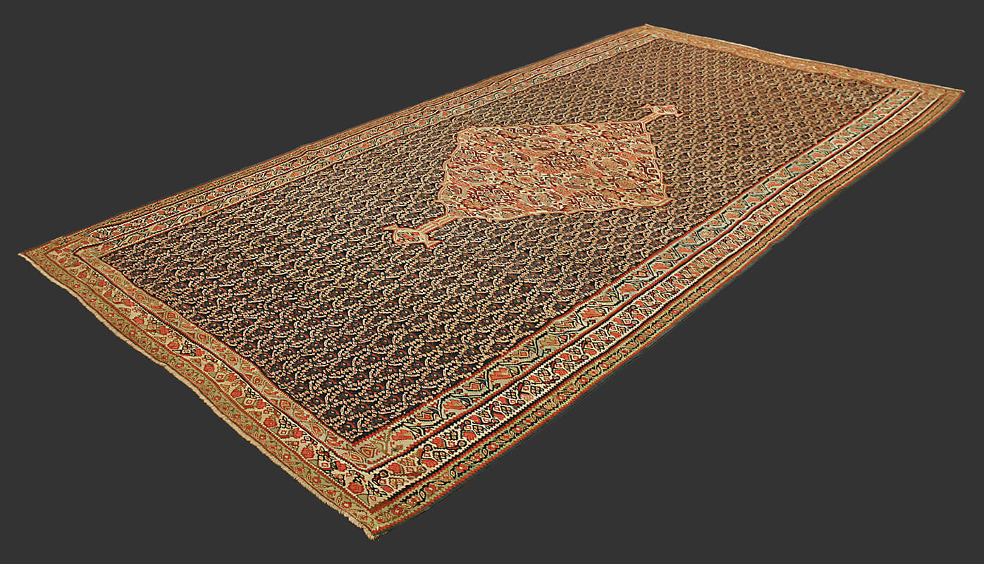 Antigo Persa Kilim Senneh n°:54798824