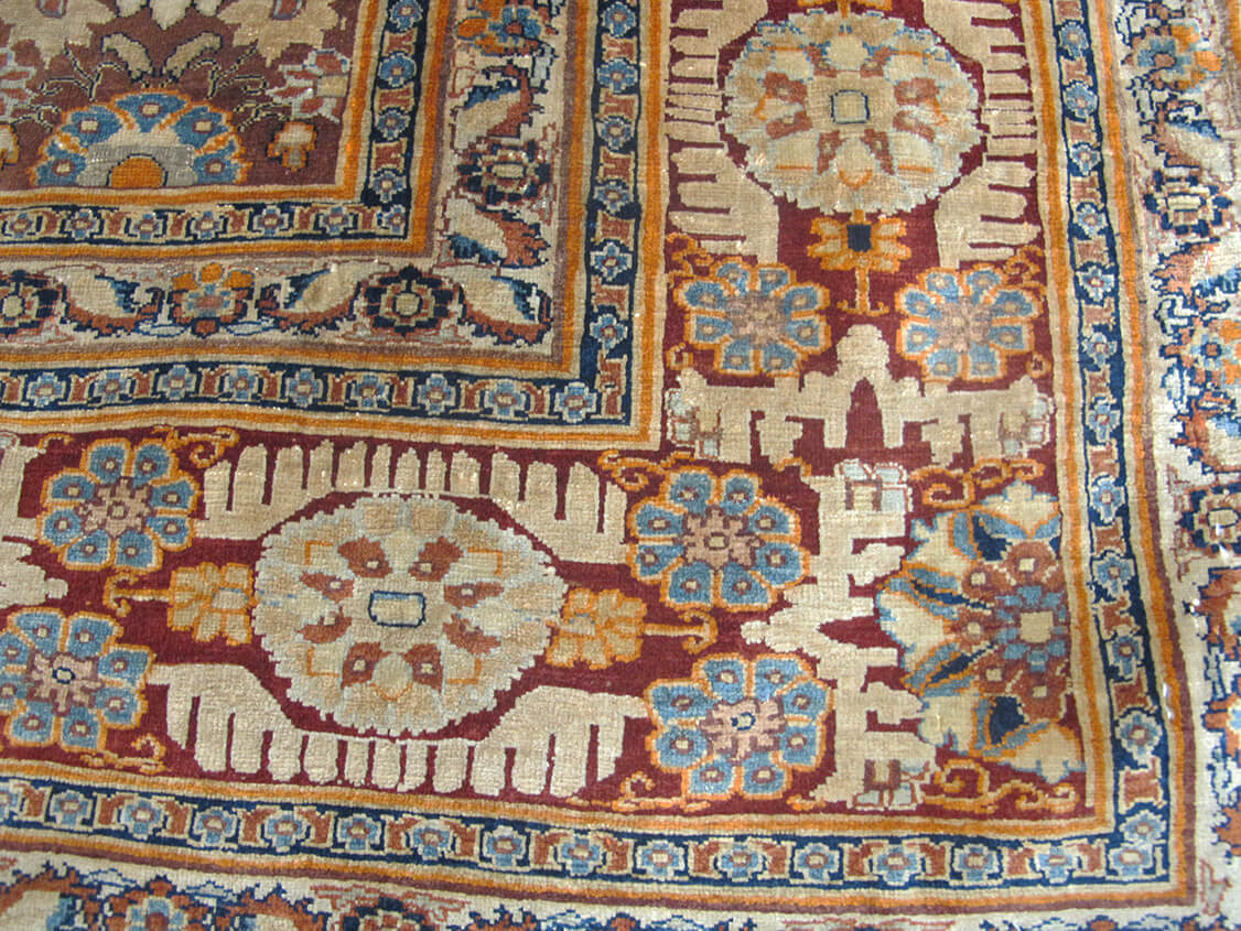 Heriz Silk Rug All-Over Signed  n°:55381474