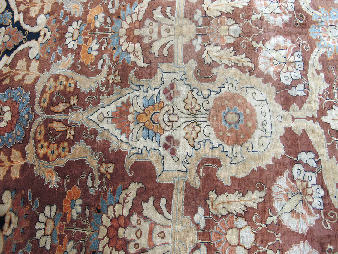 Heriz Silk Rug All-Over Signed  n°:55381474