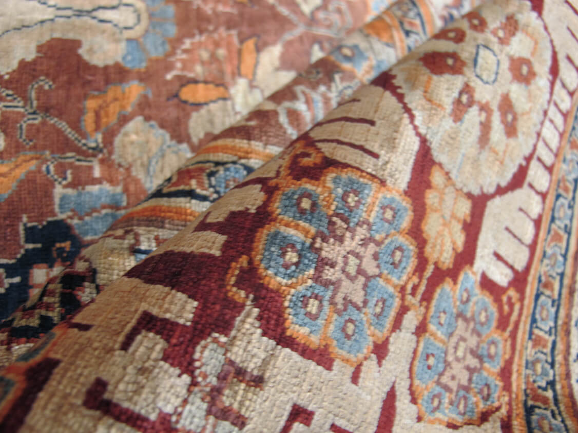 Heriz Silk Rug All-Over Signed  n°:55381474