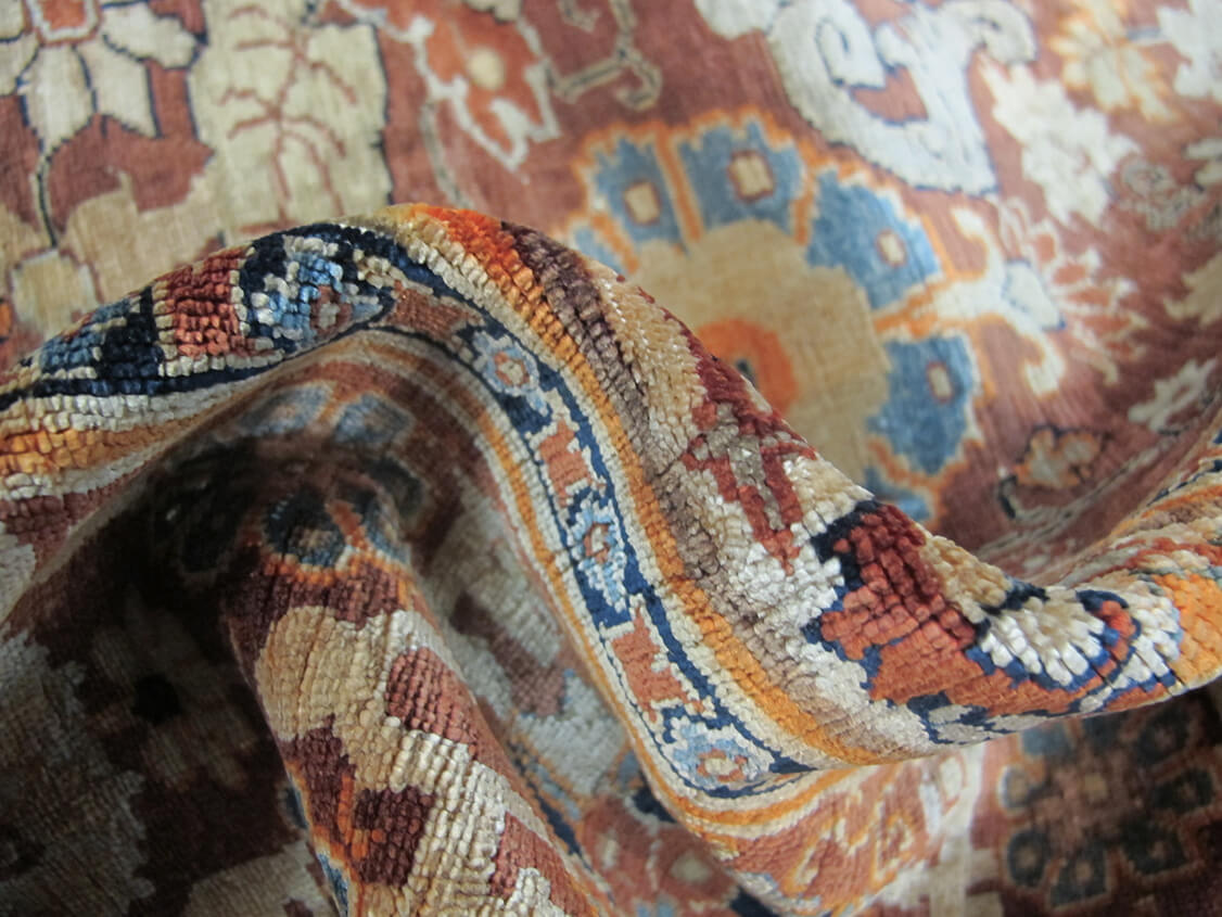 Heriz Silk Rug All-Over Signed  n°:55381474