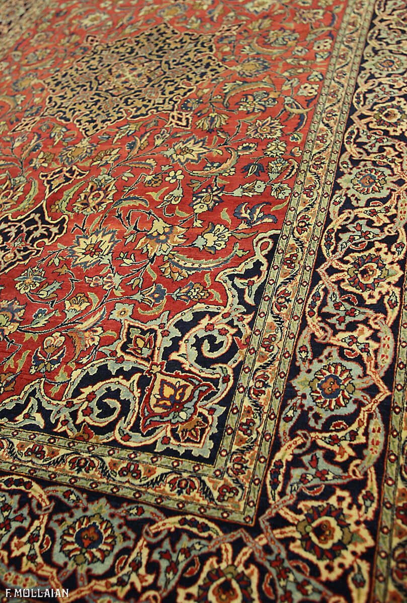 Tapis Persan Antique Nain Tudeshk n°:55519678