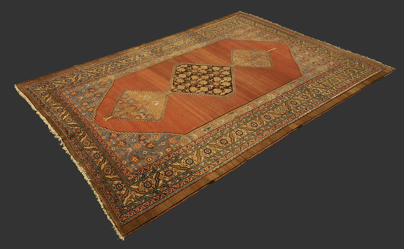 Antique Persian Bakshaish Carpet n°:55863081
