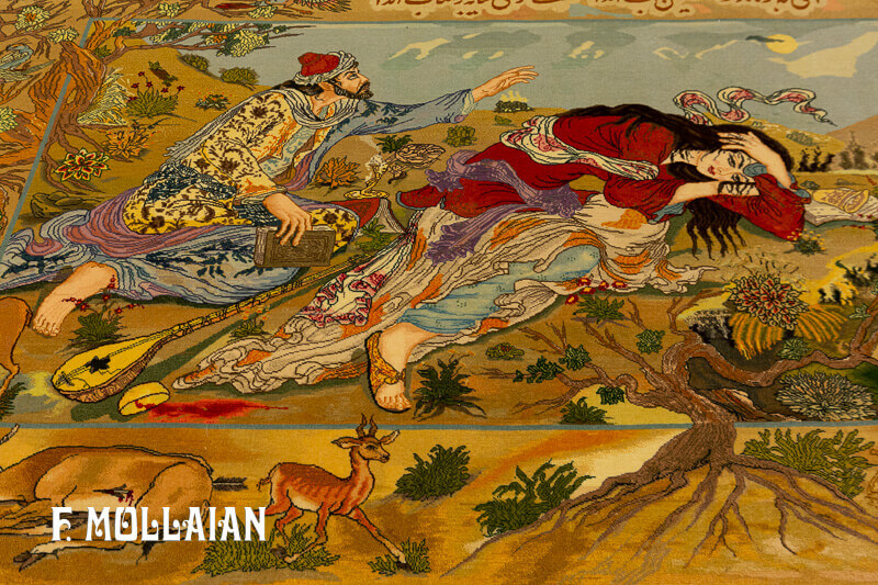 Tappeto Figurativo Persiano Tabriz n°:59193312