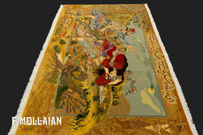 Tappeto Figurativo Persiano Tabriz n°:59193312