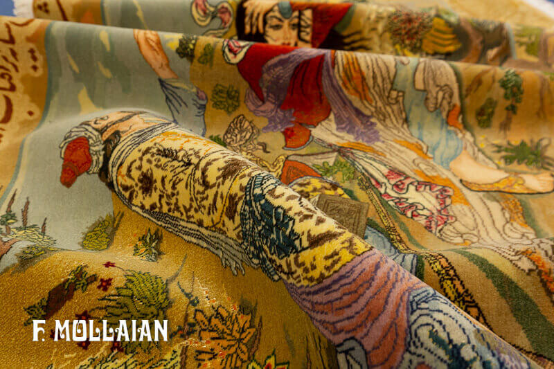 Tappeto Figurativo Persiano Tabriz n°:59193312