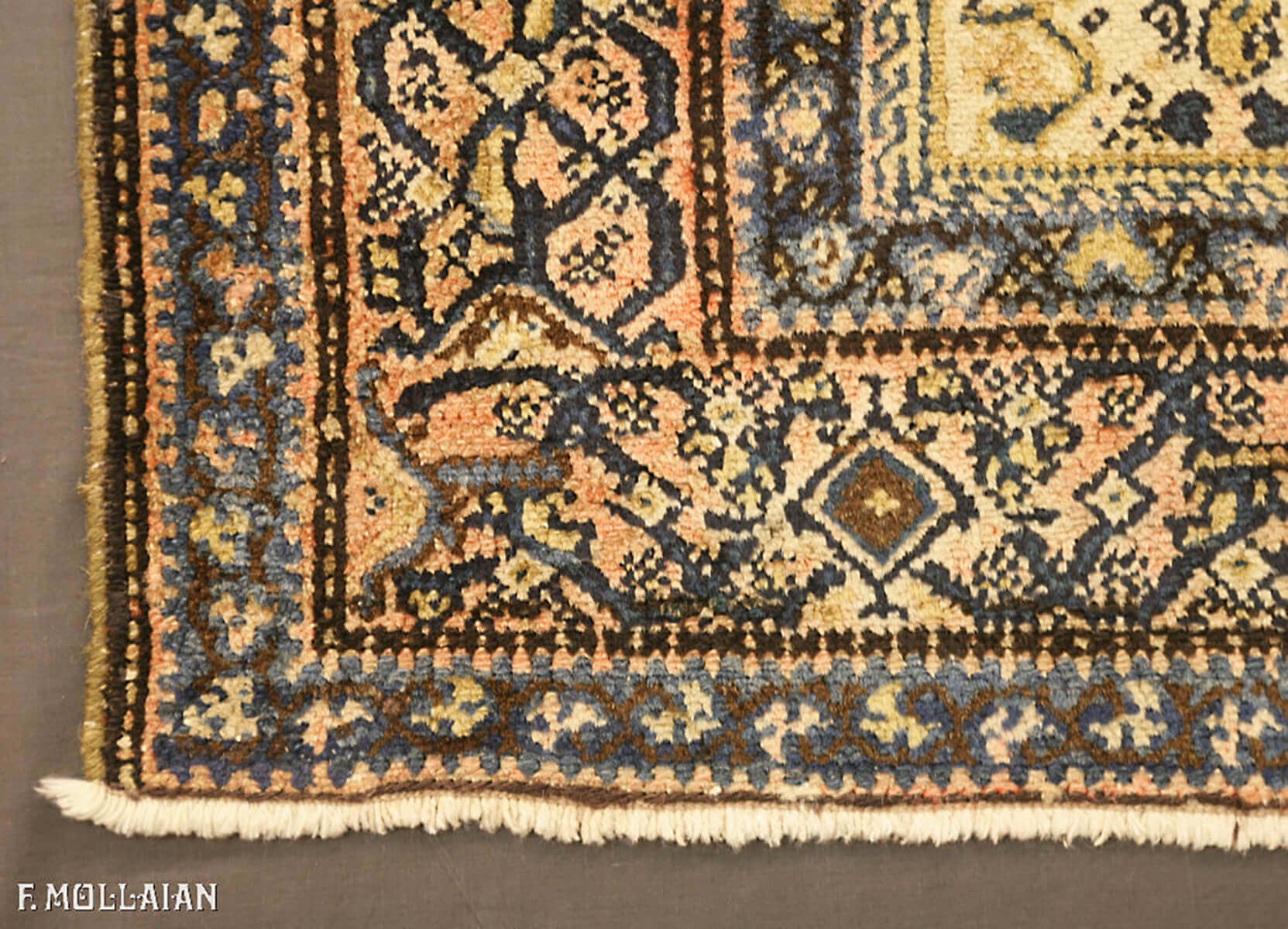 Alfombra Carril Persa Semi-Antigua Bibikhabad Senneh n°:63074152