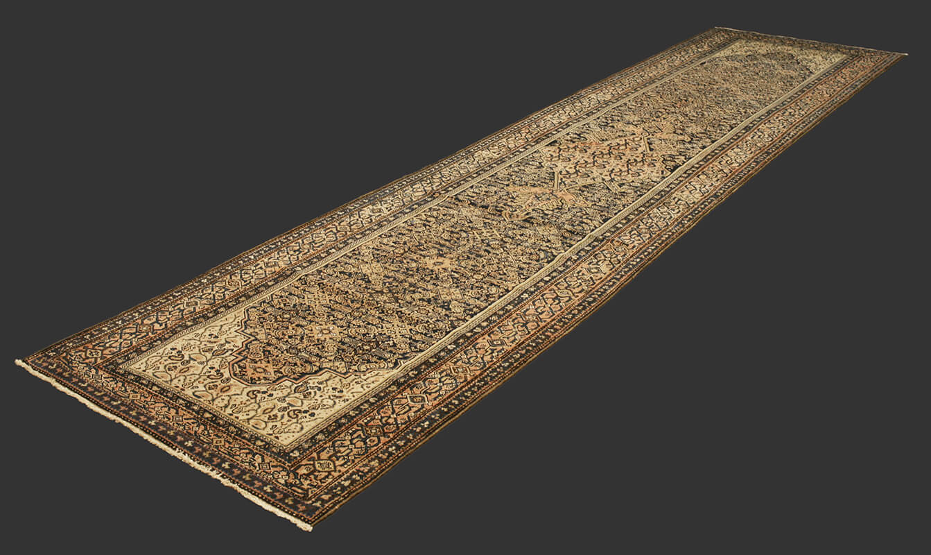 Alfombra Carril Persa Semi-Antigua Bibikhabad Senneh n°:63074152