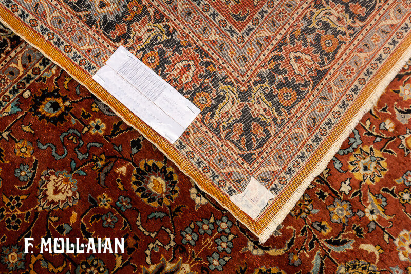 Antique Indian Kashmir Silk Rug n°:65360944