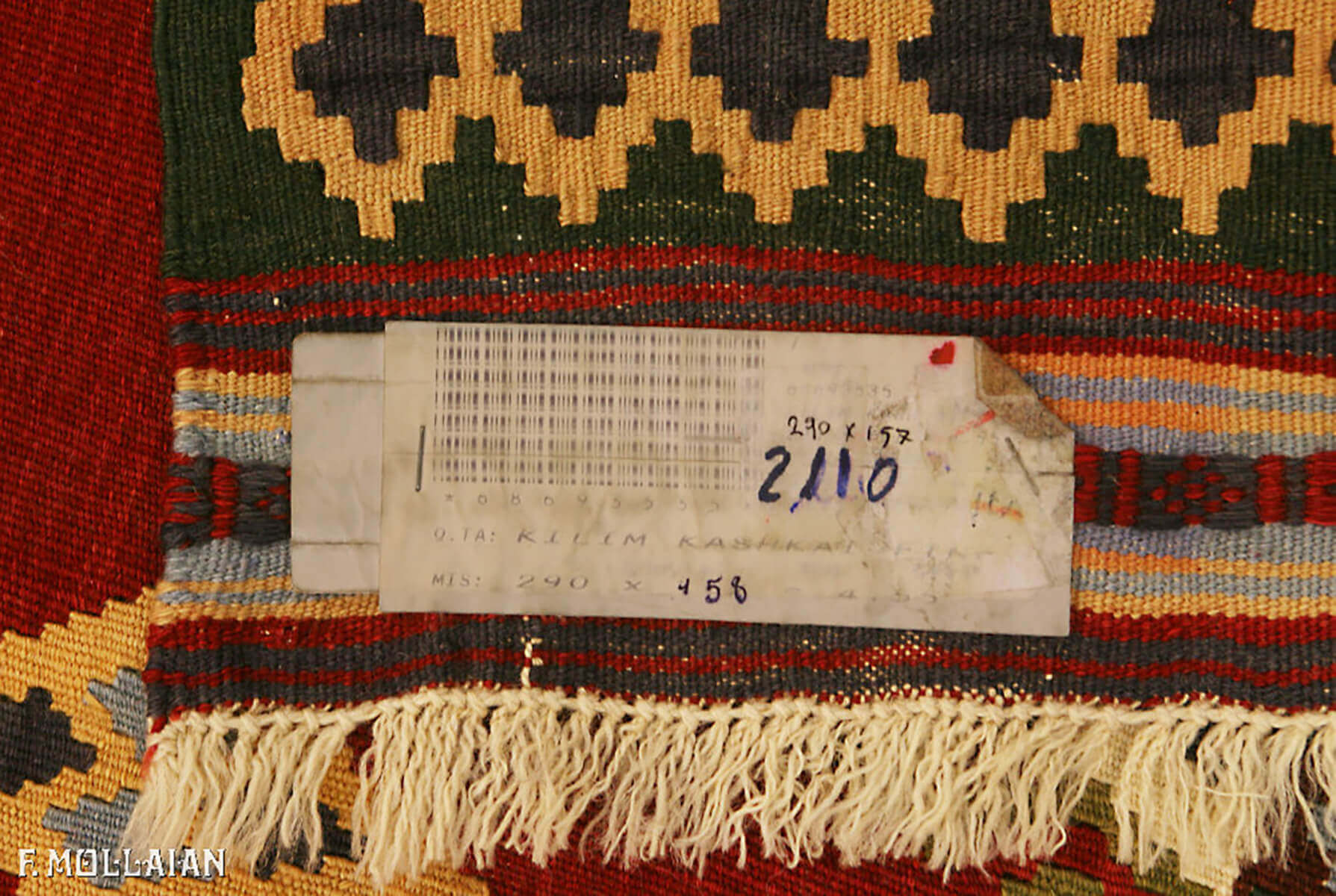 Tapis Kilim Kashkai Antique Fine n°:68693535