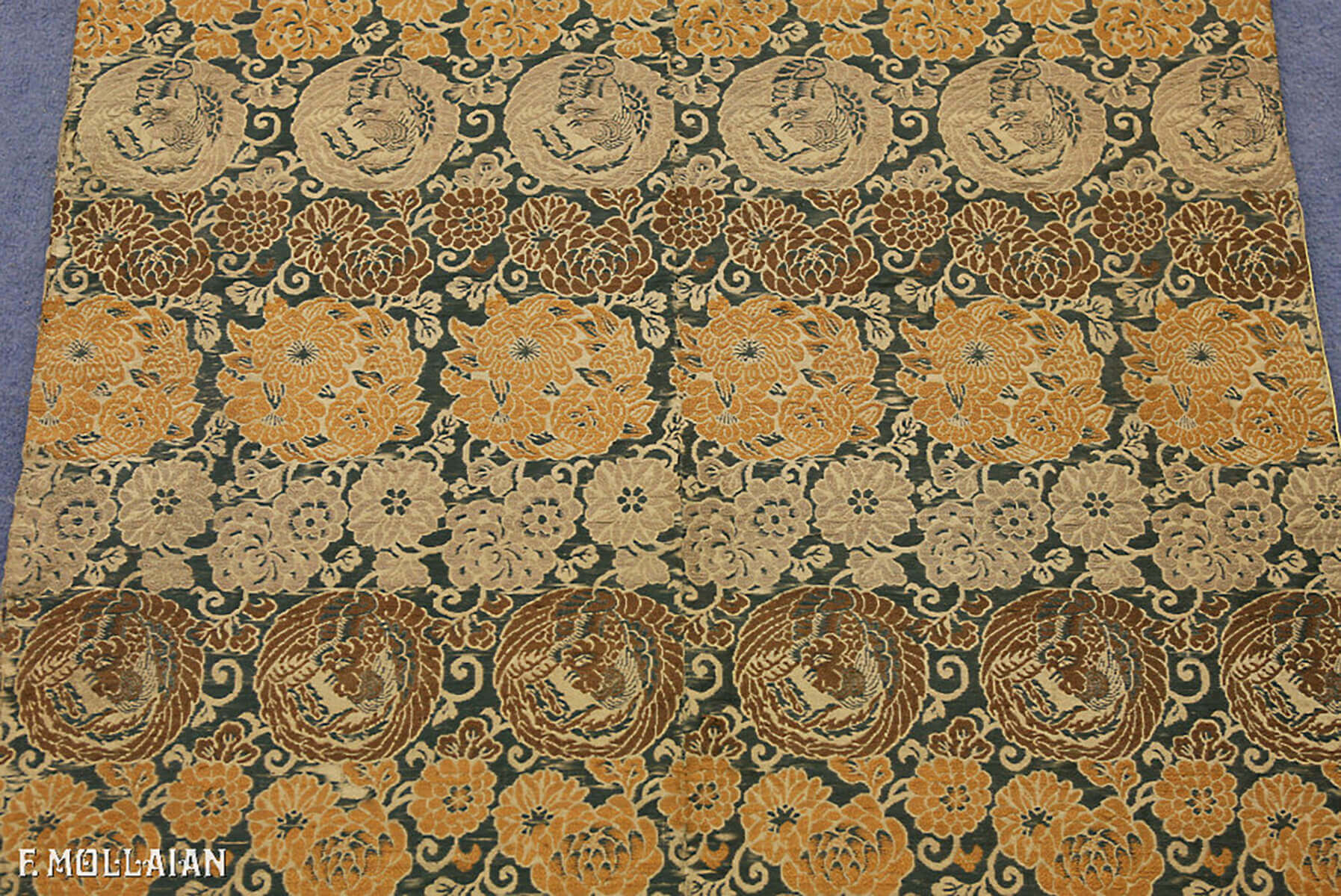Long Antique Silk Japanese Textile n°:69998762