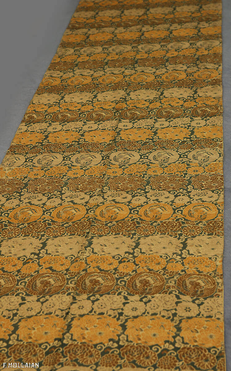 Long Antique Silk Japanese Textile n°:69998762