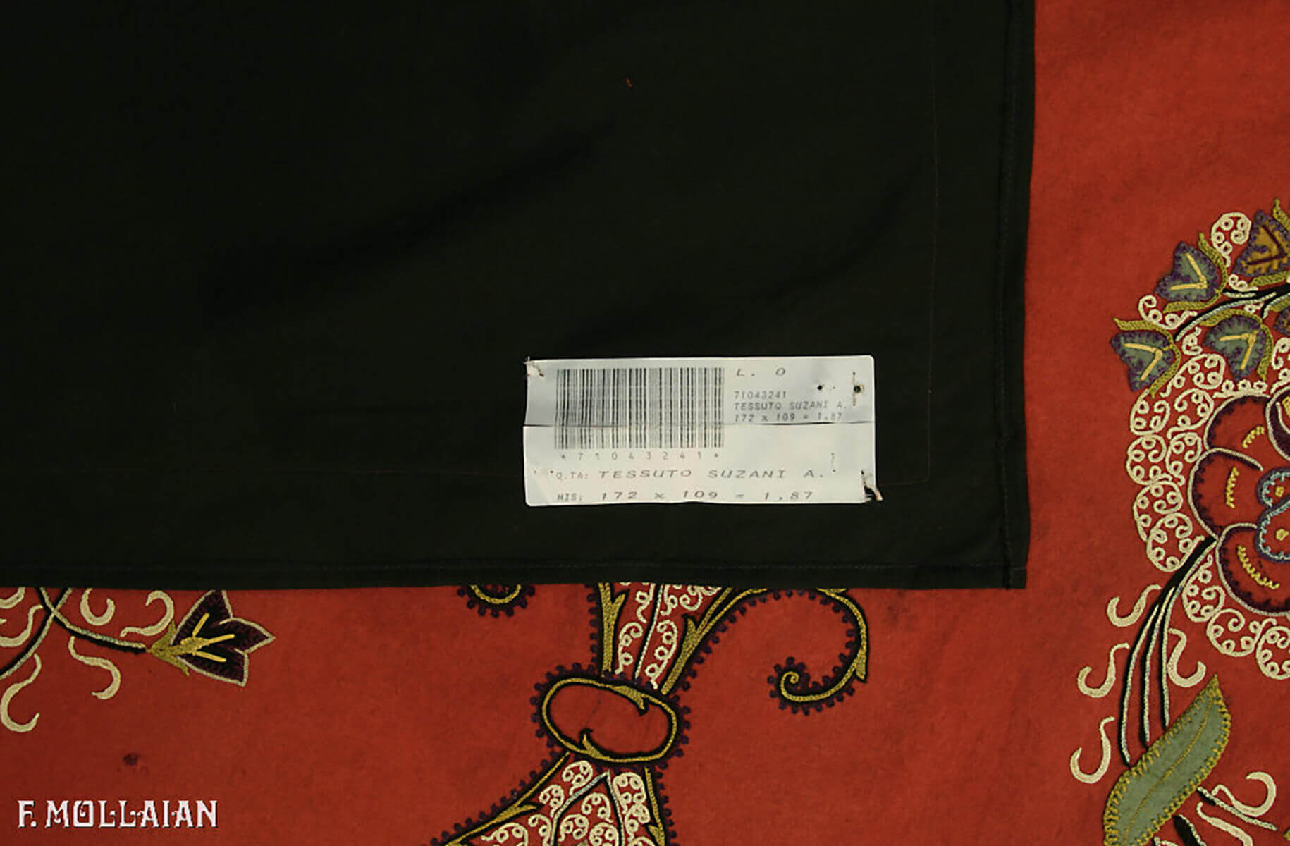 Textil Persa Semi-Antiguo Rashti-Duzi n°:71043241