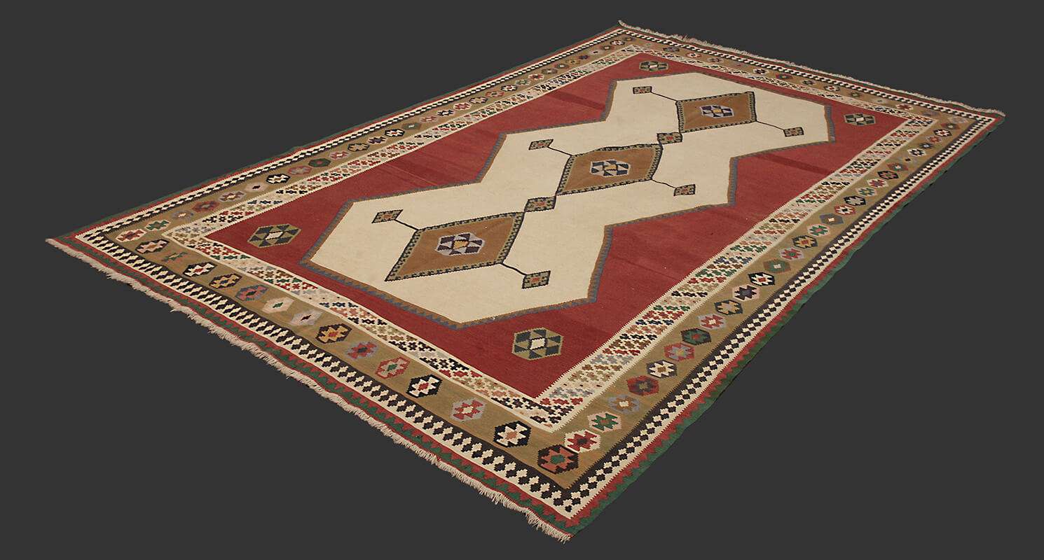 Vieux Persan Kilim Kashkai (Qashqay) n°:71897113