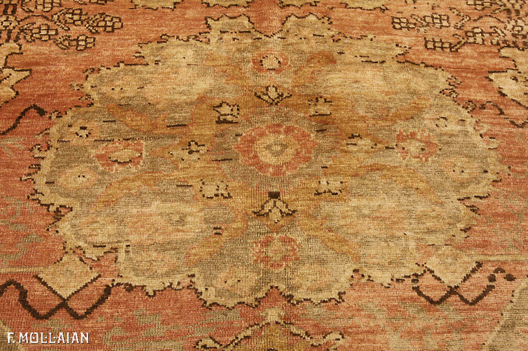 Tapete Turco Semi-Antigo Ushak (Oushak) n°:74265873