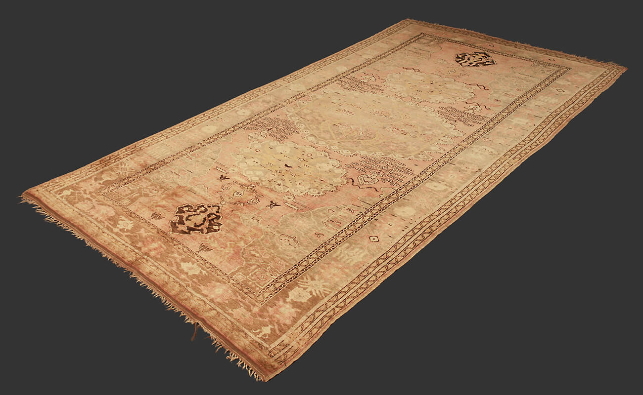 Tapete Turco Semi-Antigo Ushak (Oushak) n°:74265873
