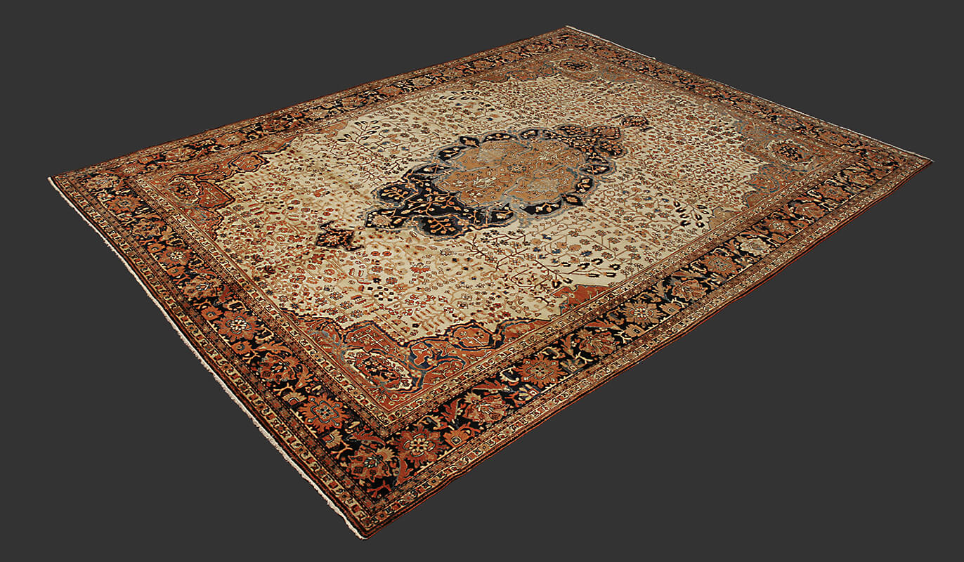 Antique Persian Saruk Farahan Carpet n°:76575448