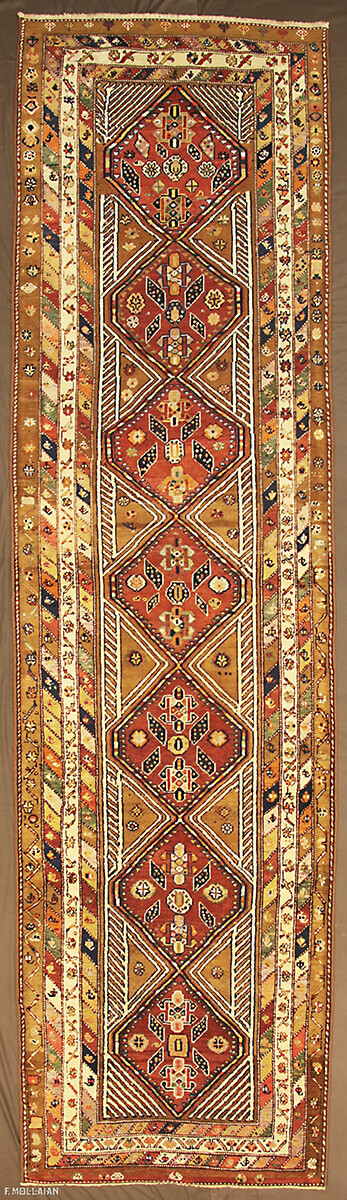 An Antique Persian Bakshaish Runner n°:79644753