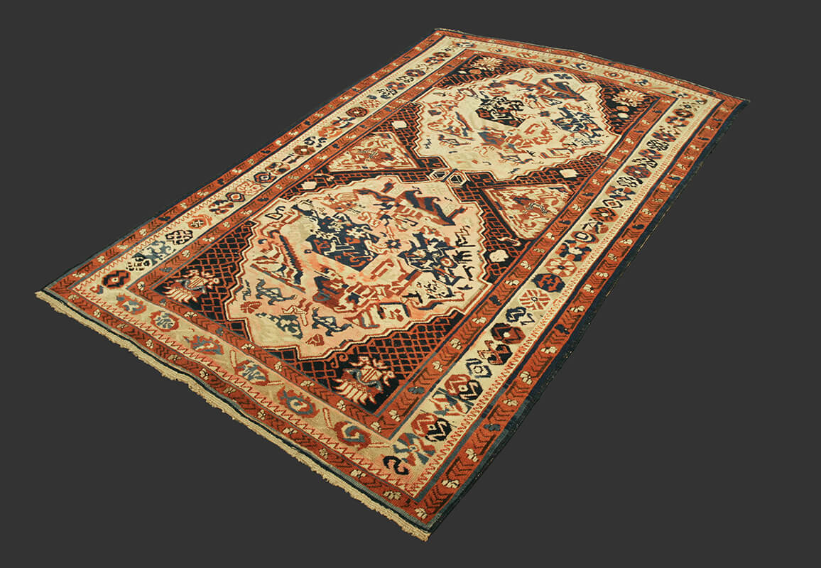 Tapis Seychour (Zeikhur) Noué Main n°:82476077