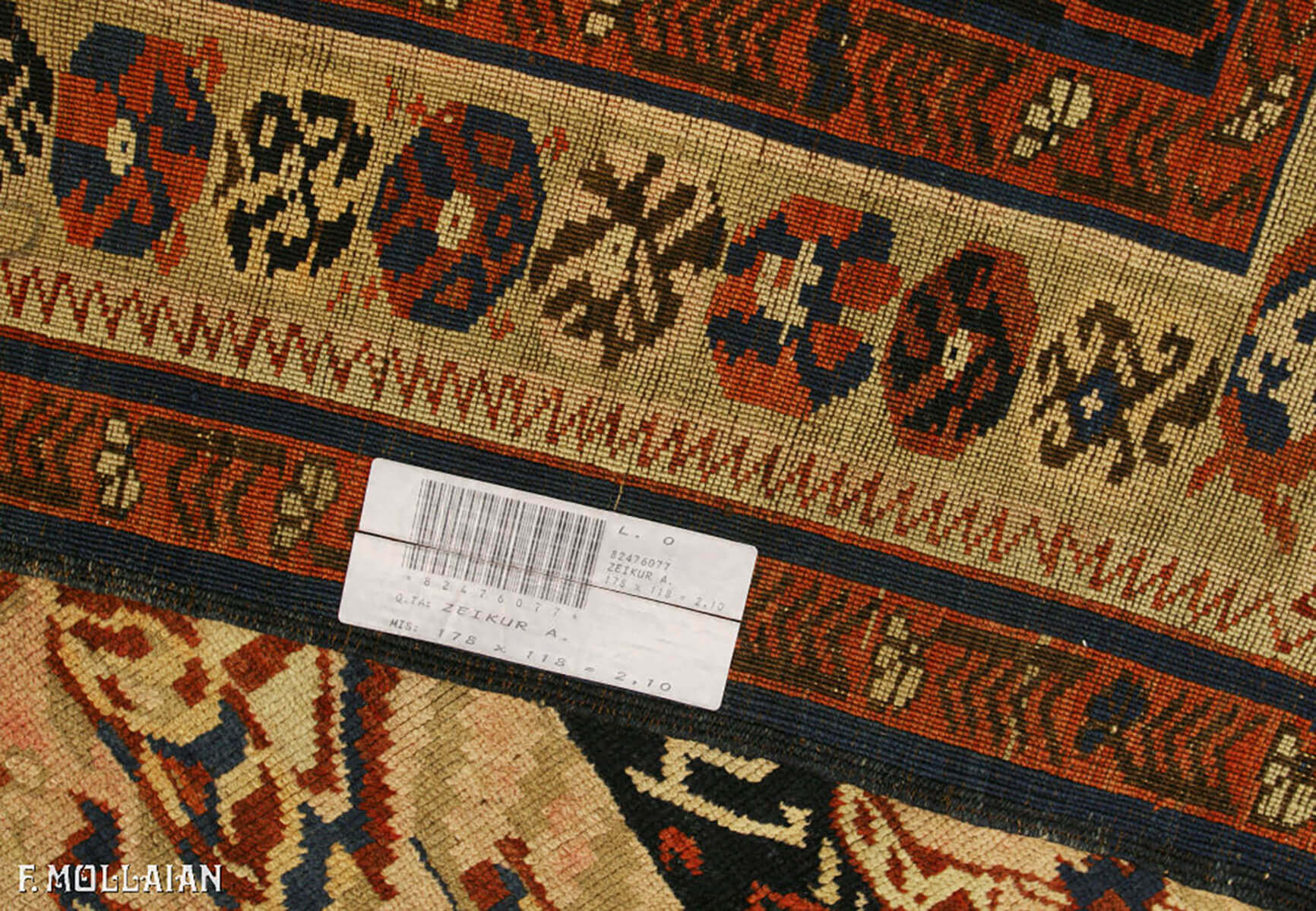 Tapis Seychour (Zeikhur) Noué Main n°:82476077