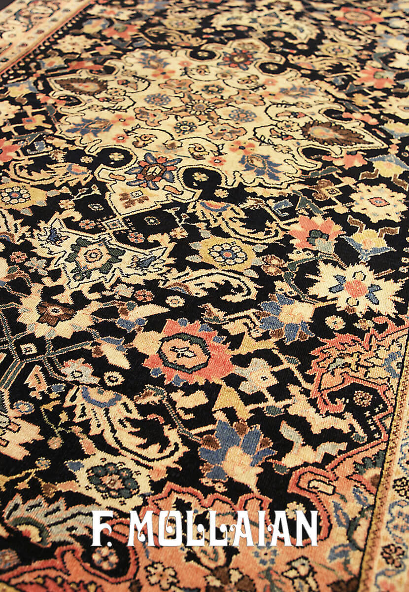 Tapis Persan Antique Saruk Farahan n°:83707924