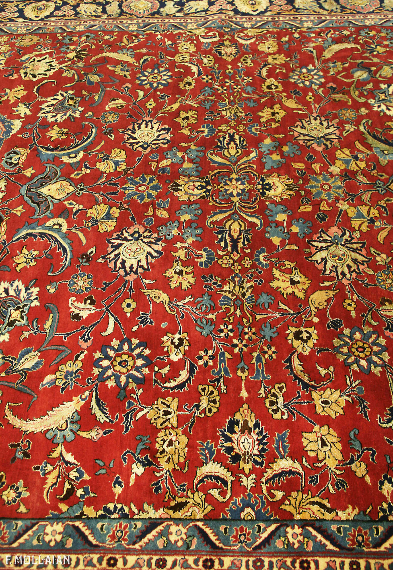 Tappeto Persiano Antico Tehran Misto Seta n°:85188729