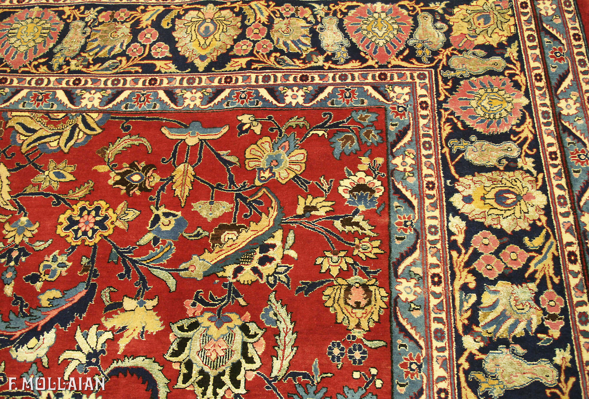 Tappeto Persiano Antico Tehran Misto Seta n°:85188729