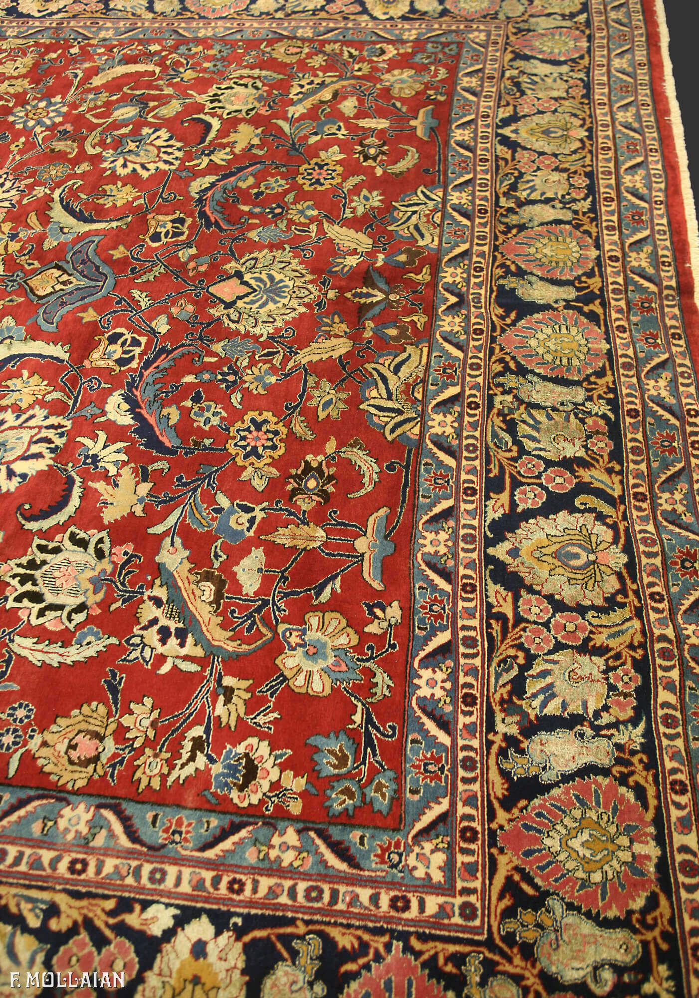 Tappeto Persiano Antico Tehran Misto Seta n°:85188729