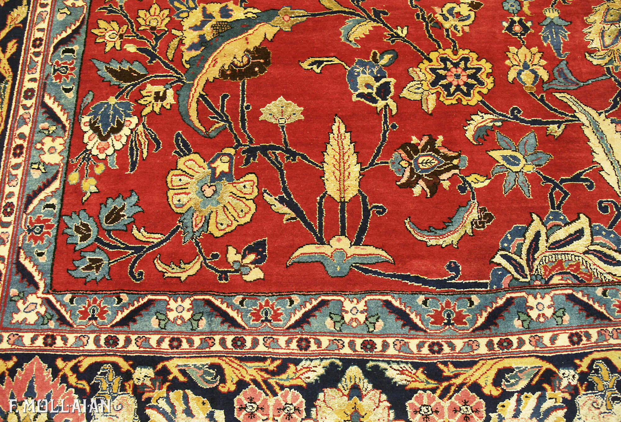 Tappeto Persiano Antico Tehran Misto Seta n°:85188729
