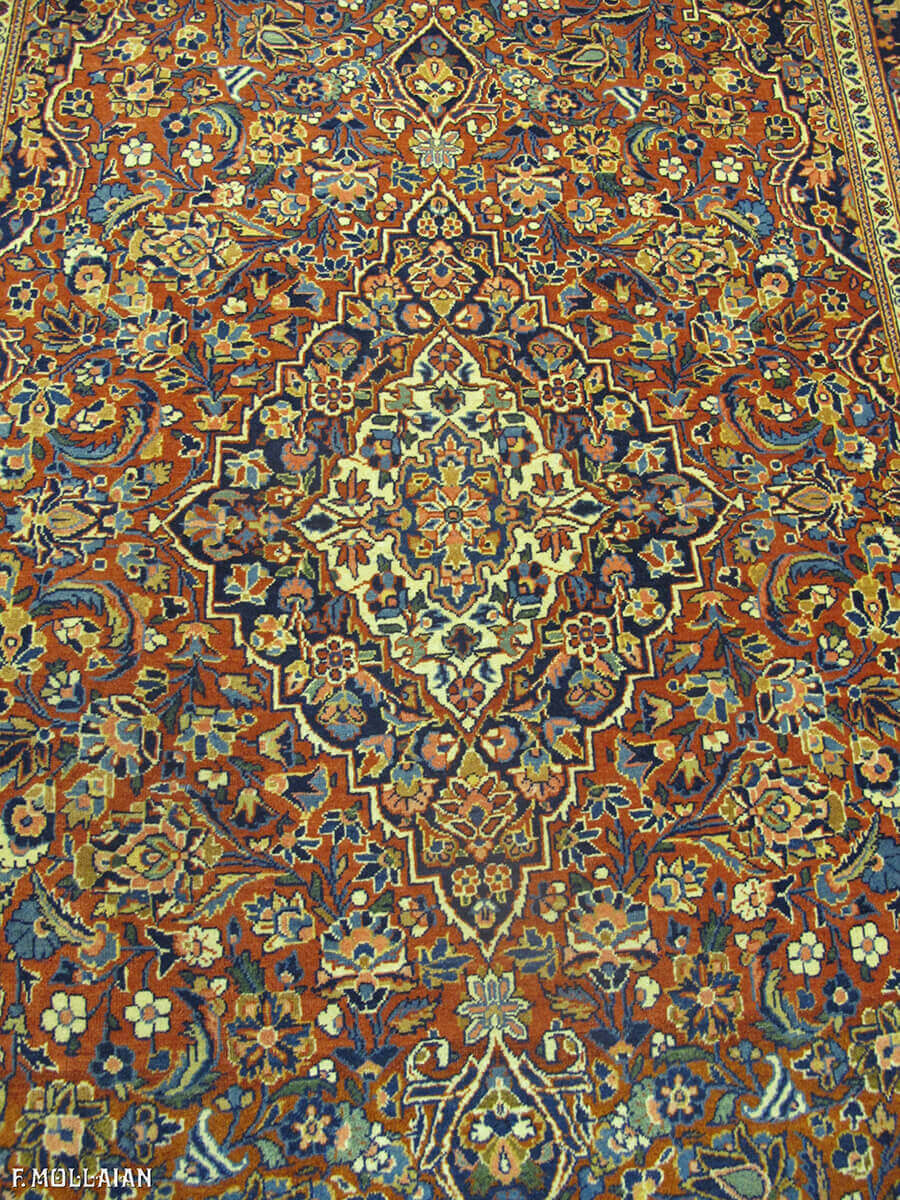 Tappeto Persiano Antico Kashan Kurk n°:86063209