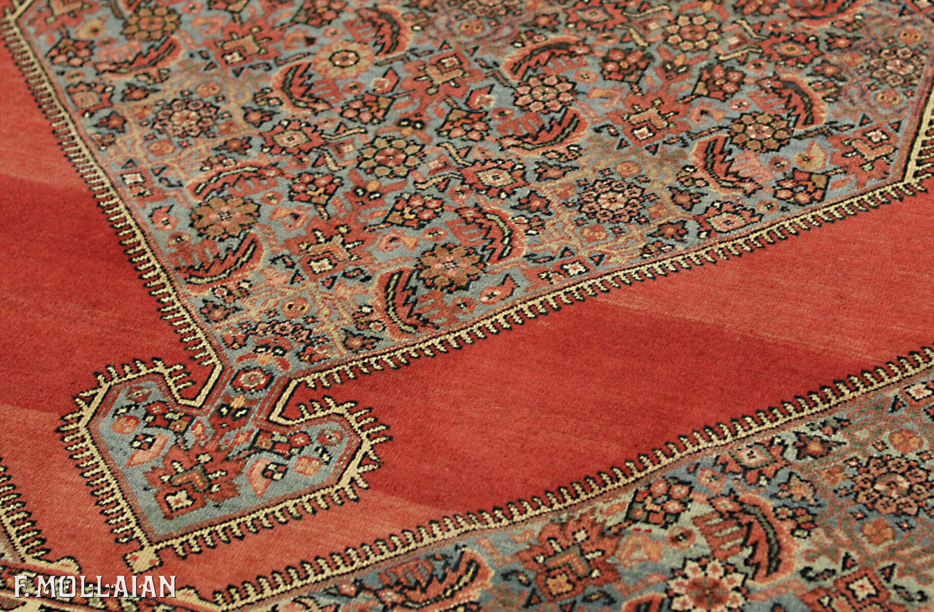 Tapis Persan Antique Saruk Farahan n°:86490217